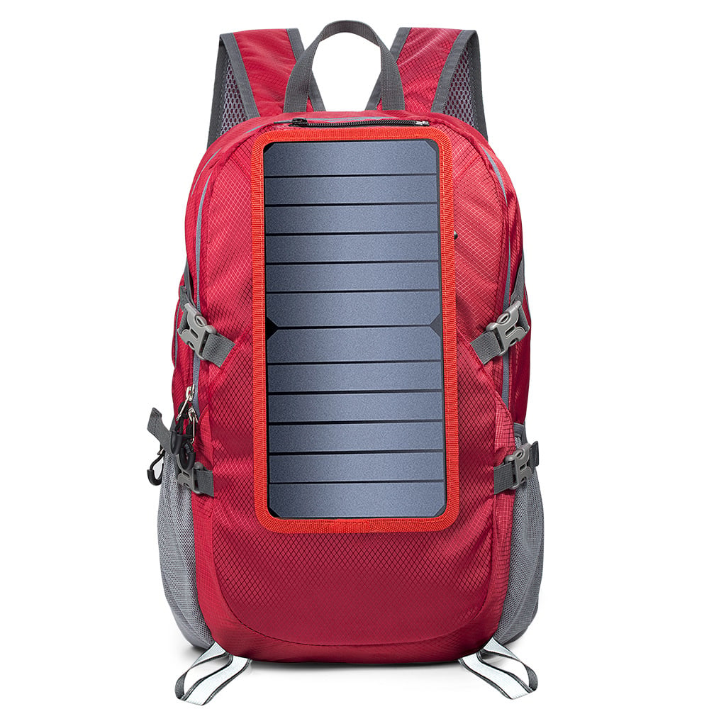 Foldable Solar Backpack with 5V Power Supply