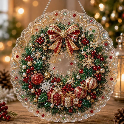 🎅Christmas Pre Sale-50% OFF🎄Christmas Pearl Diamond Art Hanging Ornament Kit | Resistant Non-Fading Pearl Beads DIY Handmade Holiday Hanging Decor 🎅💎