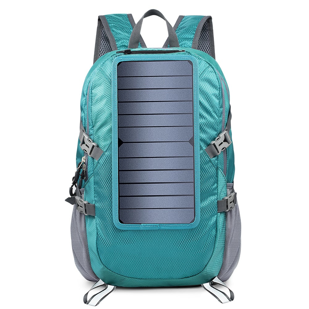 Foldable Solar Backpack with 5V Power Supply
