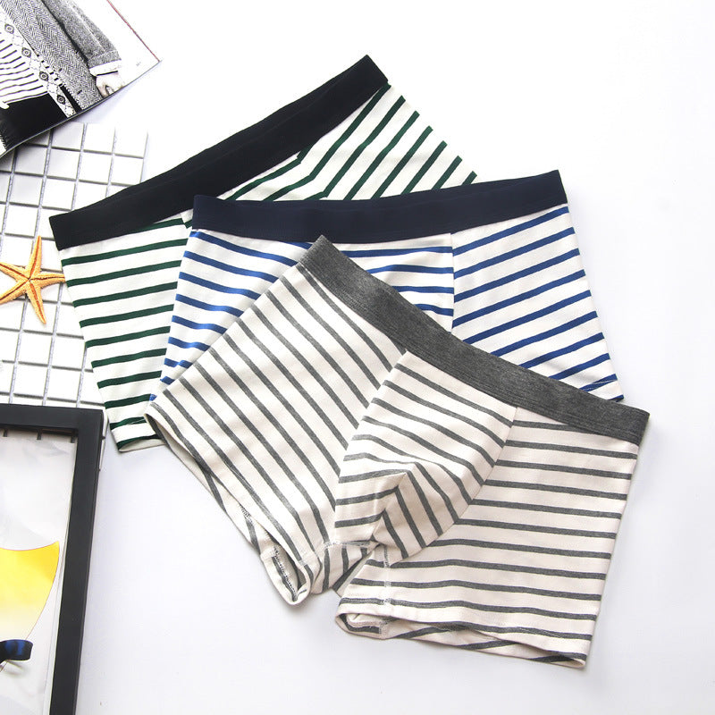 Men's Cotton Striped Boxer Shorts - Wholesale Supply