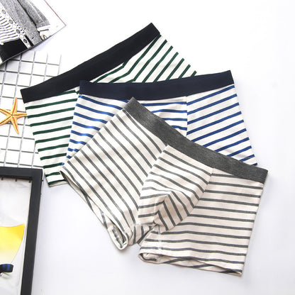 Men's Cotton Striped Boxer Shorts - Wholesale Supply