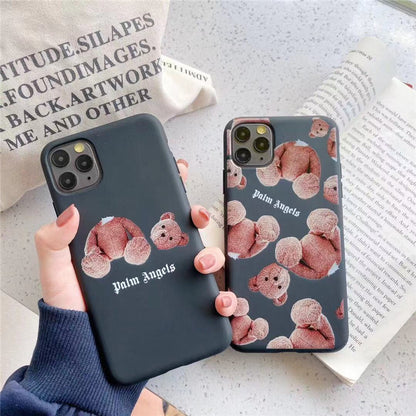 Cartoon Bear Soft Silicone Phone Case for iPhone