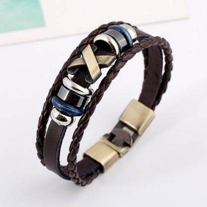 Vintage Leather Punk Bracelet - Wholesale Supply