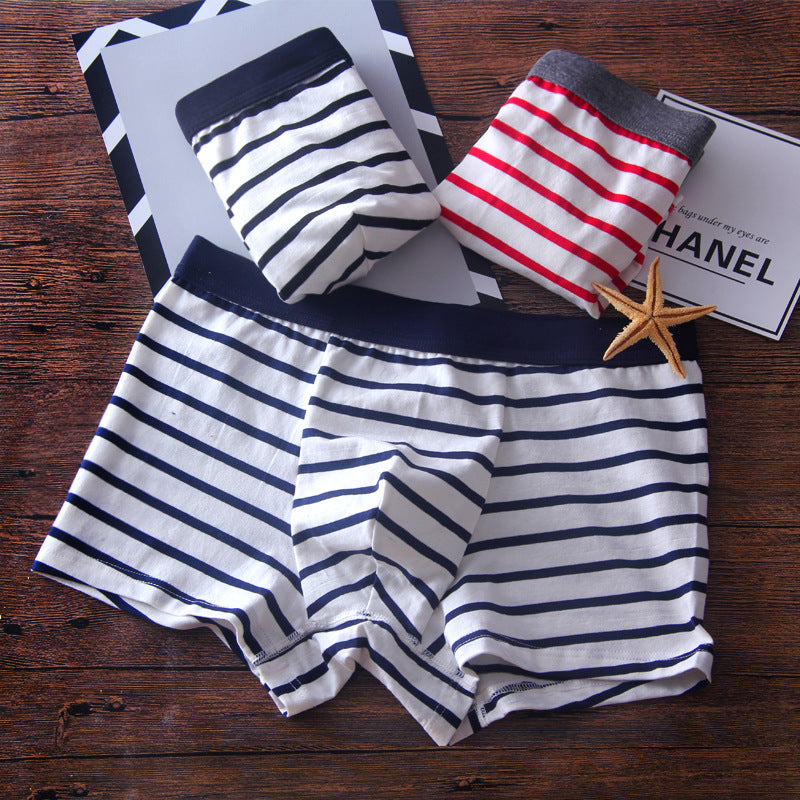 Men's Cotton Striped Boxer Shorts - Wholesale Supply