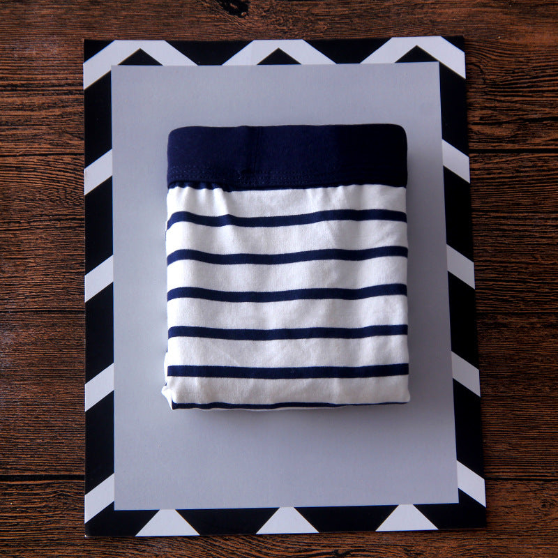 Men's Cotton Striped Boxer Shorts - Wholesale Supply