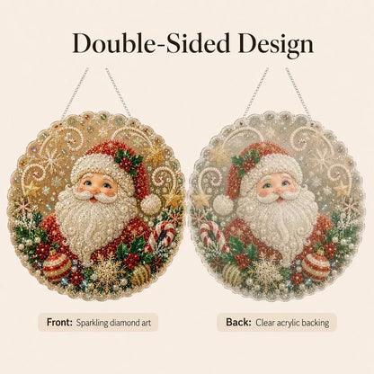 🎅Christmas Pre Sale-50% OFF🎄Christmas Pearl Diamond Art Hanging Ornament Kit | Resistant Non-Fading Pearl Beads DIY Handmade Holiday Hanging Decor 🎅💎