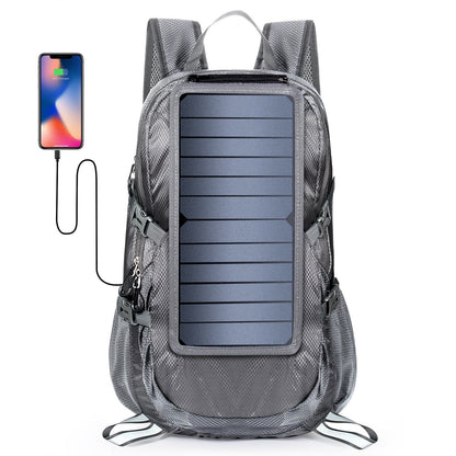 Foldable Solar Backpack with 5V Power Supply