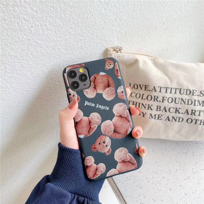 Cartoon Bear Soft Silicone Phone Case for iPhone