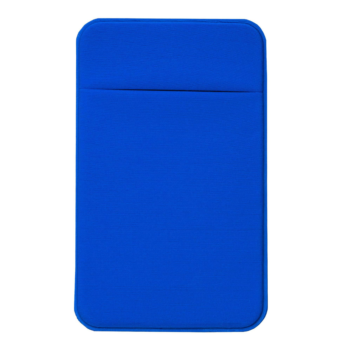 Elastic Phone Card Holder Pocket Stick-On Wallet Adhesive Credit Card Pouch Phone Accessories Compatible With iPhone Samsung Galaxy – Blue