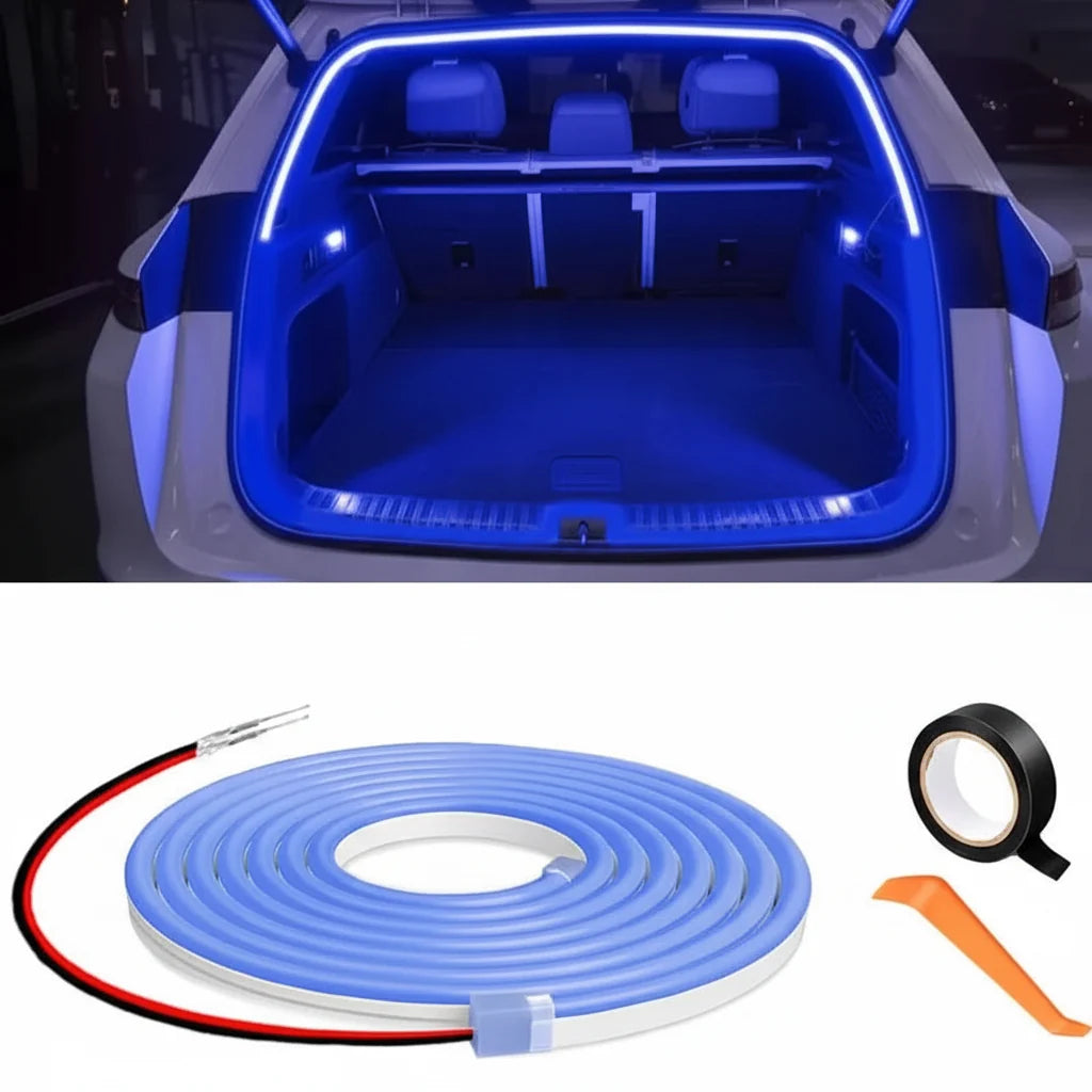 Automatic LED Car Trunk Light Strip for Cargo Area Lighting