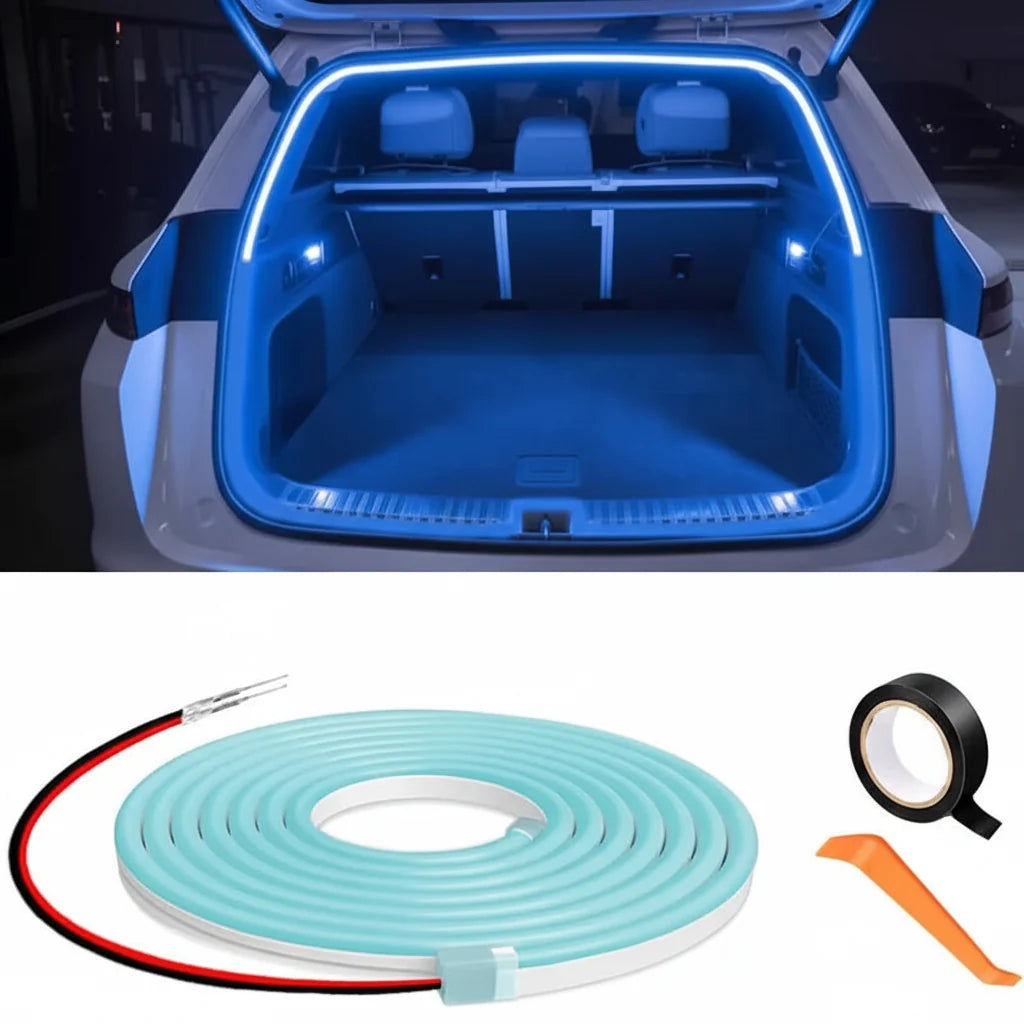 Automatic LED Car Trunk Light Strip for Cargo Area Lighting