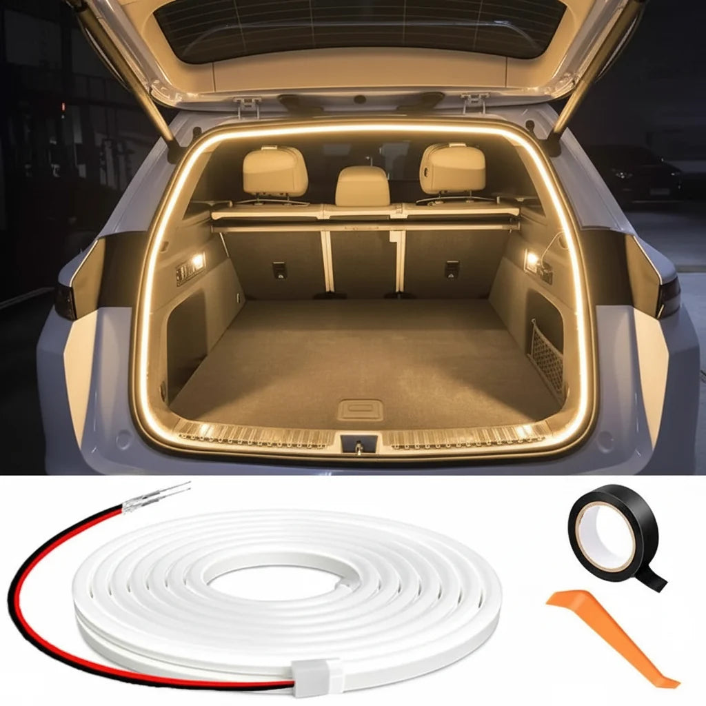 Automatic LED Car Trunk Light Strip for Cargo Area Lighting