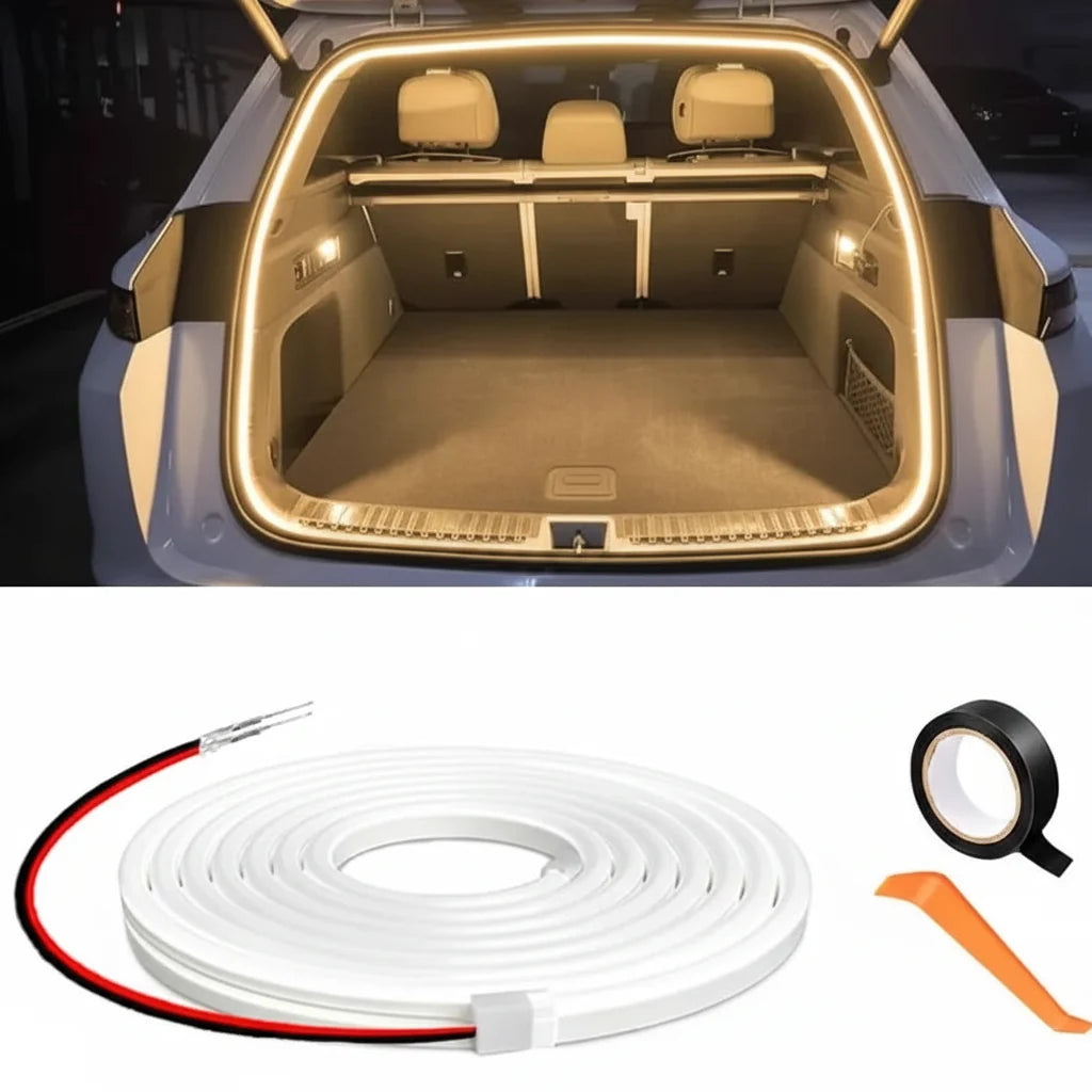 Automatic LED Car Trunk Light Strip for Cargo Area Lighting