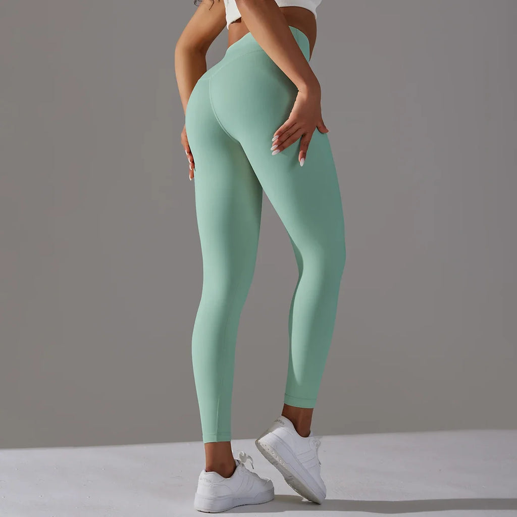 Breathable High-Waist Cycling Yoga Leggings