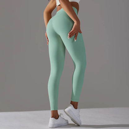 Breathable High-Waist Cycling Yoga Leggings