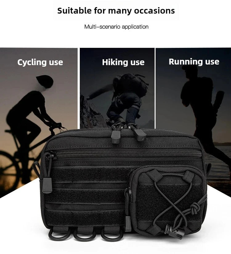 1000D EDC Pouch Molle Organizer Bag Utility EDC Tool Pouch Horizontal Modular Pouch Ooudoor Waist Pack EMT Hunting Fanny Pack