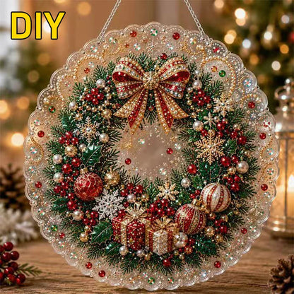 🎅Christmas Pre Sale-50% OFF🎄Christmas Pearl Diamond Art Hanging Ornament Kit | Resistant Non-Fading Pearl Beads DIY Handmade Holiday Hanging Decor 🎅💎