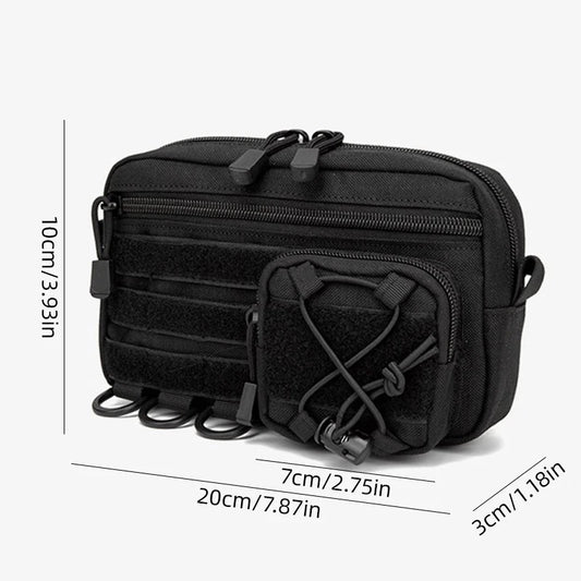 1000D EDC Pouch Molle Organizer Bag Utility EDC Tool Pouch Horizontal Modular Pouch Ooudoor Waist Pack EMT Hunting Fanny Pack