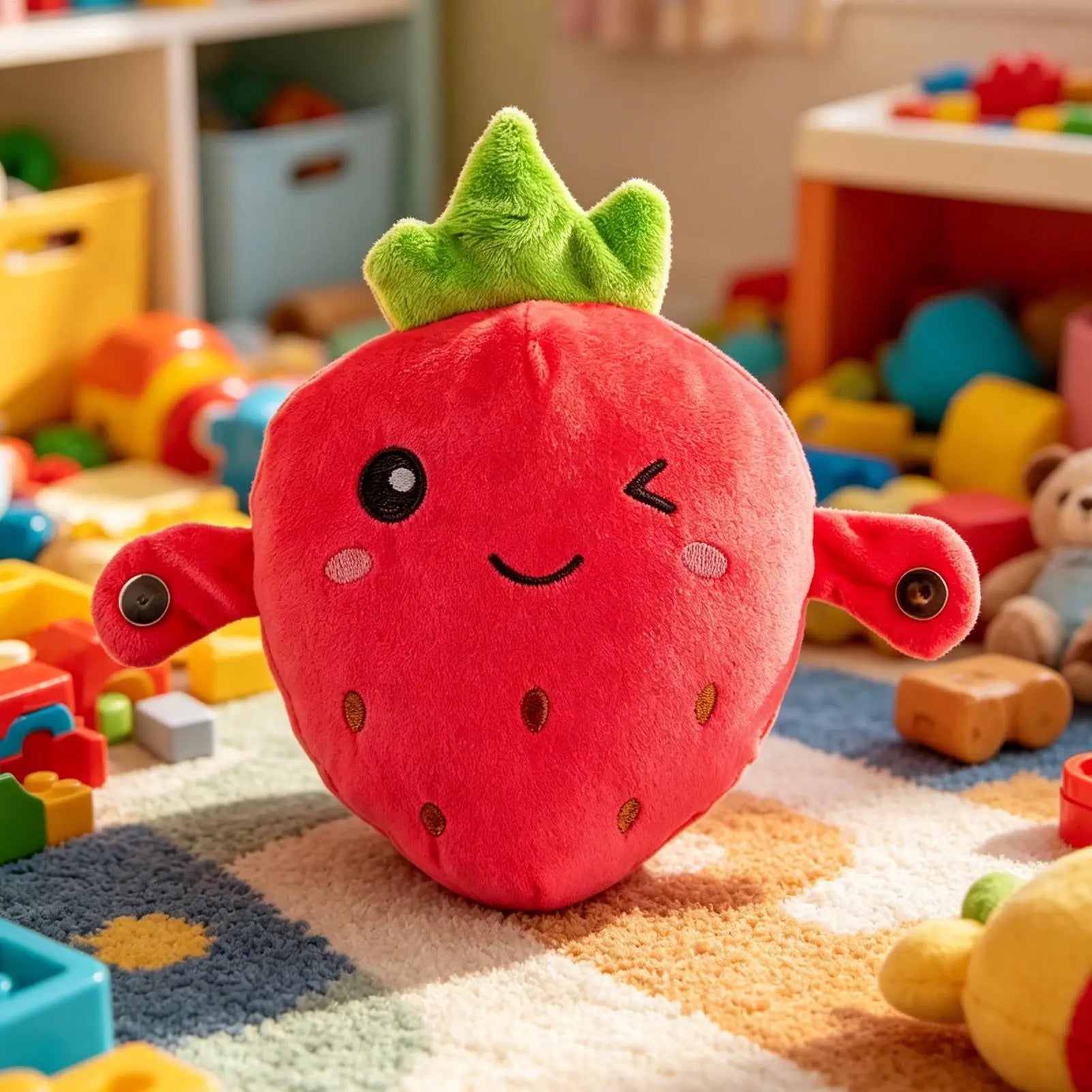 GiggleGroove™ Fruit Toy 🍉🎤 — Music, Play & Cuddles