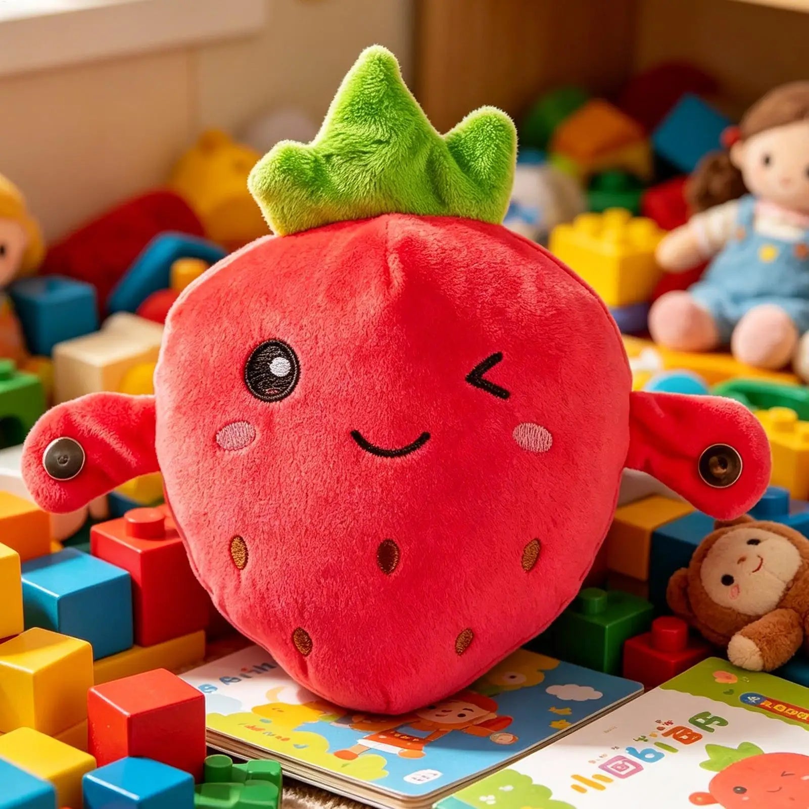 GiggleGroove™ Fruit Toy 🍉🎤 — Music, Play & Cuddles