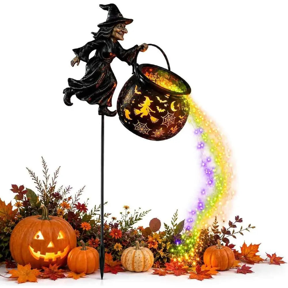 PotionGlow™ Garden Lamp 🧙‍♀️✨ — Magical Halloween Waterfall Décor