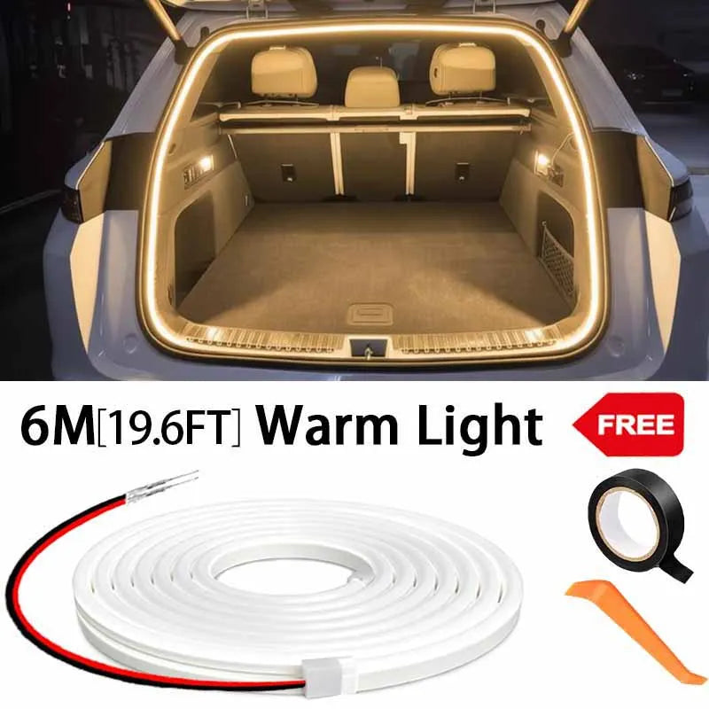 Automatic LED Car Trunk Light Strip for Cargo Area Lighting