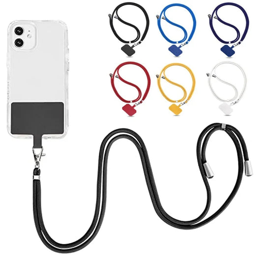150cm Universal Adjustable Phone Lanyard Strap Mobile Phone Hanging Rope Neck Straps Anti-lost Lanyards Cell Phone Accessories