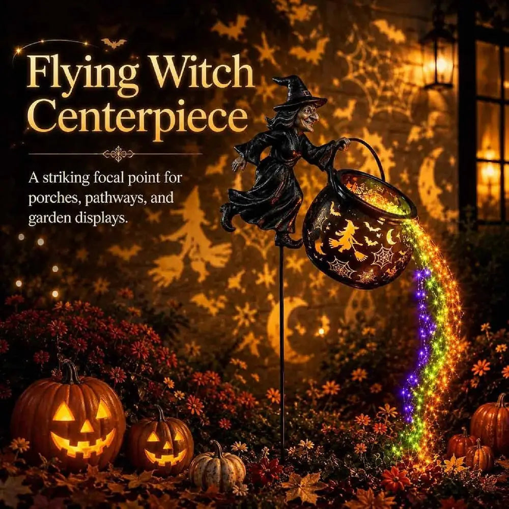 PotionGlow™ Garden Lamp 🧙‍♀️✨ — Magical Halloween Waterfall Décor