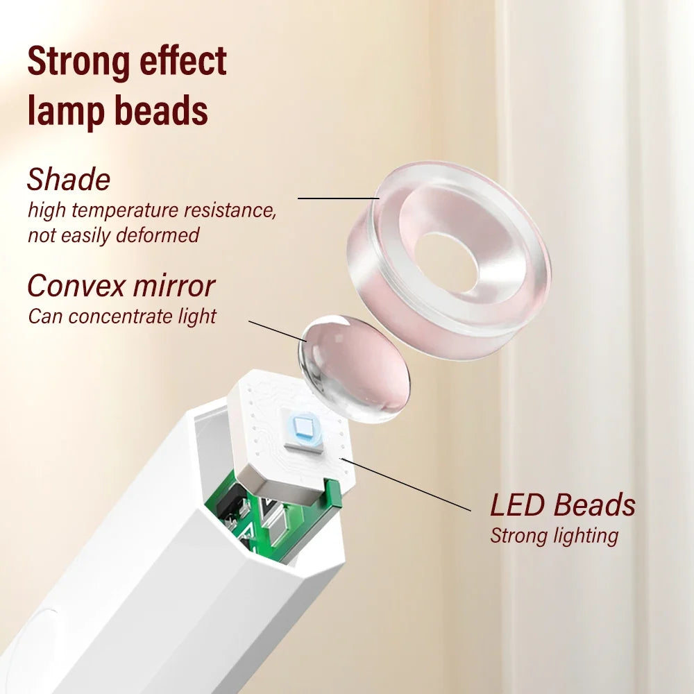 YIKOOLIN 3W Mini UV/LED Nail Lamp – Portable Gel Nail Light