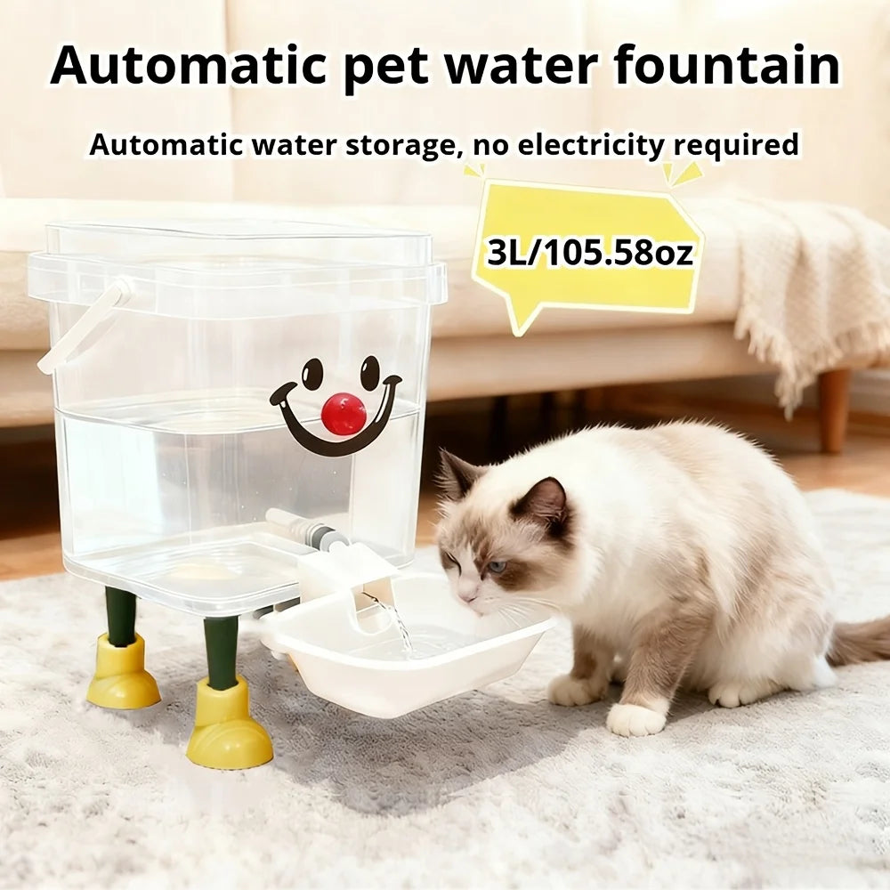 PureFlow™ Pet Fountain 🐾💧 — Fresh Water, No Power Needed