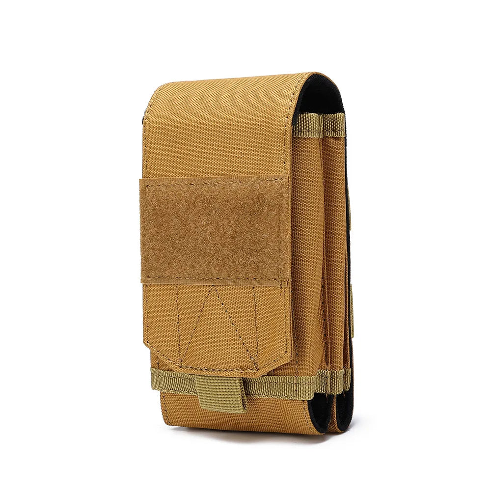 Double Molle Laser Cell Phone Pouch Tactical Belt EDC Pouch Holder Waist Accessories Bag Outdoor Camping Mobile Phone Pack Bag