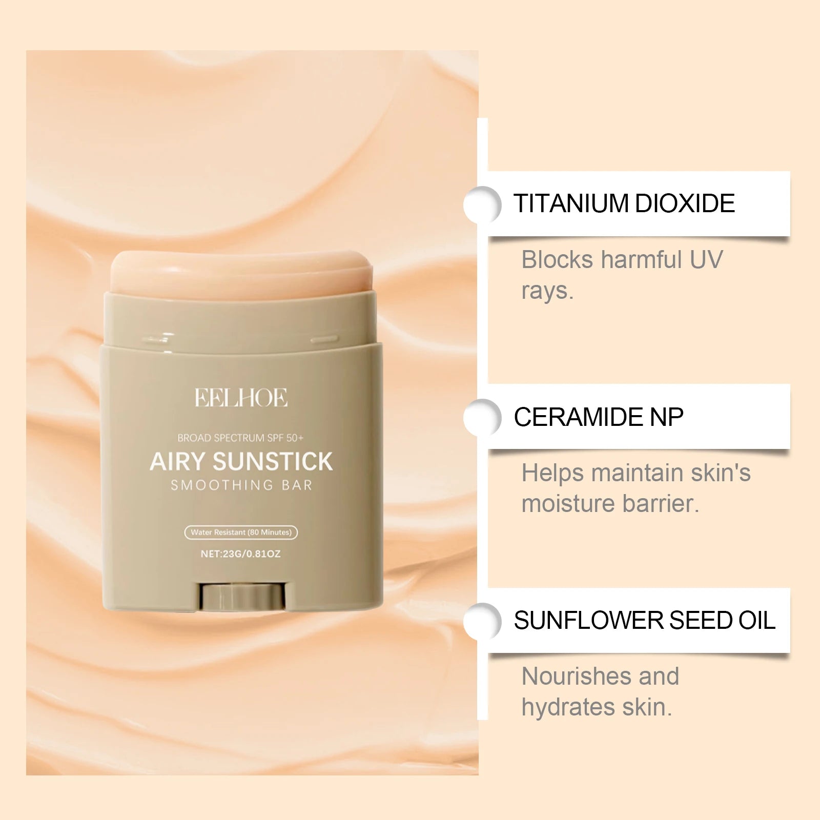SunVeil™ SPF Stick ☀️✨ — Smooth Sun Protection On-the-Go