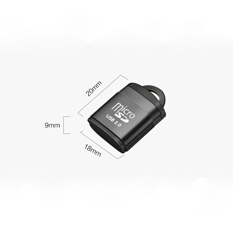 USB Micro SD Card Reader Chain TF Card Writer Mini Extend Memory Dongle Car Speaker Adapter Computer Laptop Music Play Converter