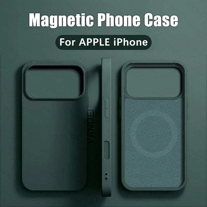 Luxury Magnetic Case for iPhone 17 Pro Max – Slim Protective Cover with Magnetic Wireless Charging Support