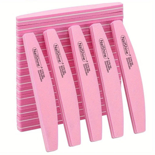 2/5/10PCS Professional Double-sided Nail File Block Colorful Sponge Nail Polish Buffing Sanding Buffer Strip Polishing Pedicure