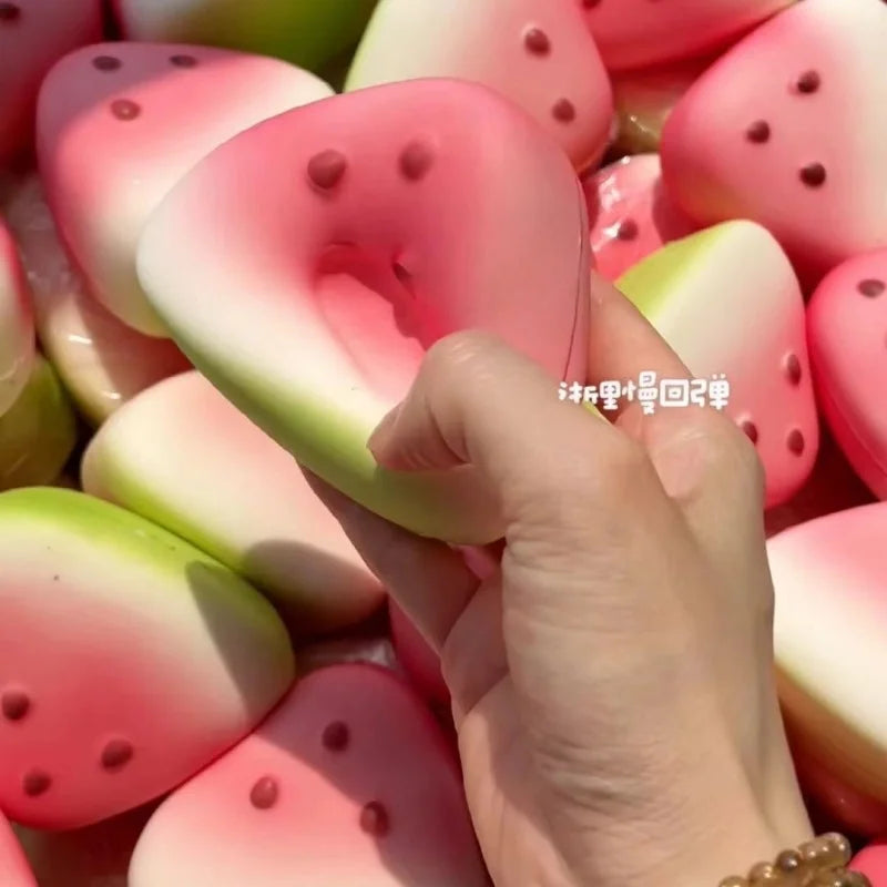 Cute Watermelon Squishy Fidget Toy | Slow Rebound Stress Relief Squeeze Toy
