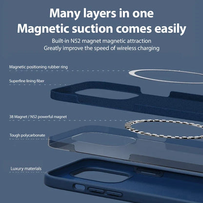 Luxury Magnetic Case for iPhone 17 Pro Max – Slim Protective Cover with Magnetic Wireless Charging Support