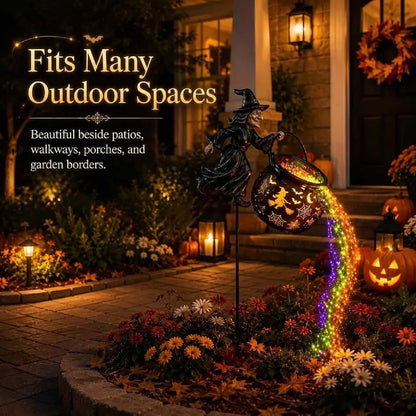 PotionGlow™ Garden Lamp 🧙‍♀️✨ — Magical Halloween Waterfall Décor