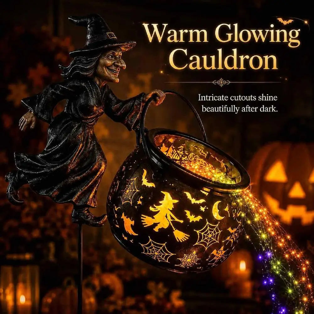 PotionGlow™ Garden Lamp 🧙‍♀️✨ — Magical Halloween Waterfall Décor