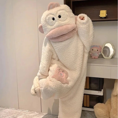 CuddleFiend™ Pajama Robe 😈❄️ — Stay Warm, Stay Cozy