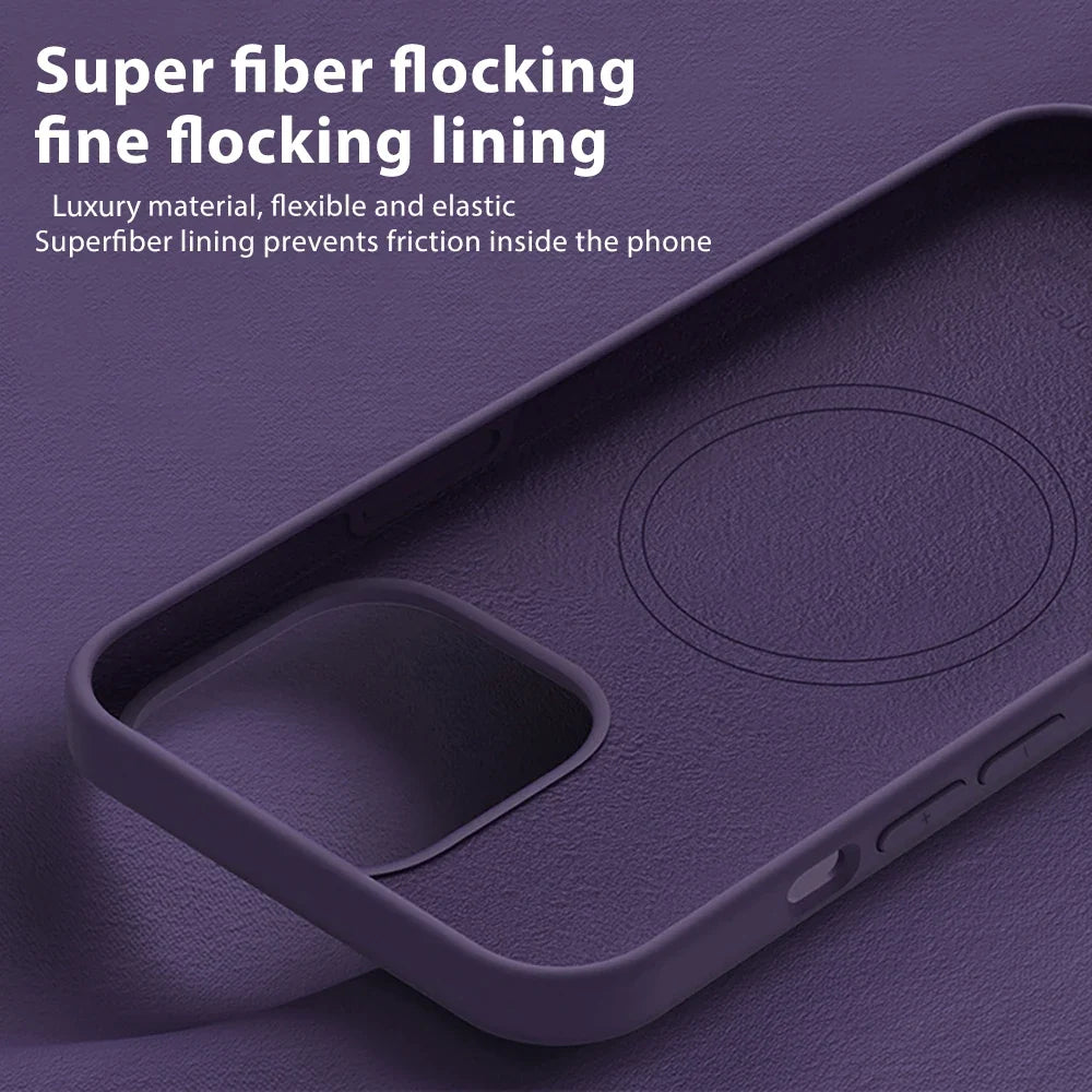 Luxury Magnetic Case for iPhone 17 Pro Max – Slim Protective Cover with Magnetic Wireless Charging Support
