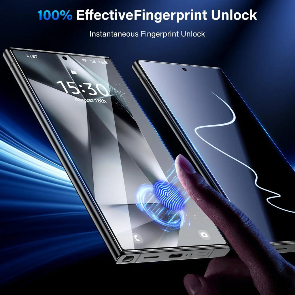 3Pcs For Galaxy S26 S25 S24 Ultra S23 S22 Plus Edge Tempered Glass Screen Protector 9H No Dust Mobile Accessories fingerprint