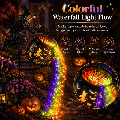 PotionGlow™ Garden Lamp 🧙‍♀️✨ — Magical Halloween Waterfall Décor