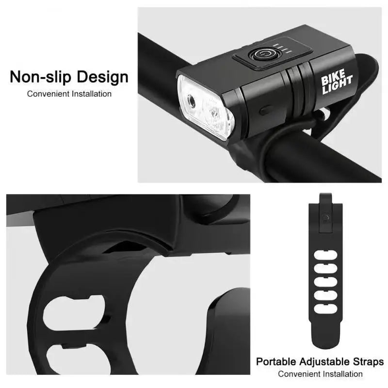 Bike Light USB Rechargeable T6 LED Bicycle Lights 6 Modes MTB Flashlight Bicycle Headlight for Cycling Bicycle Front Lamp