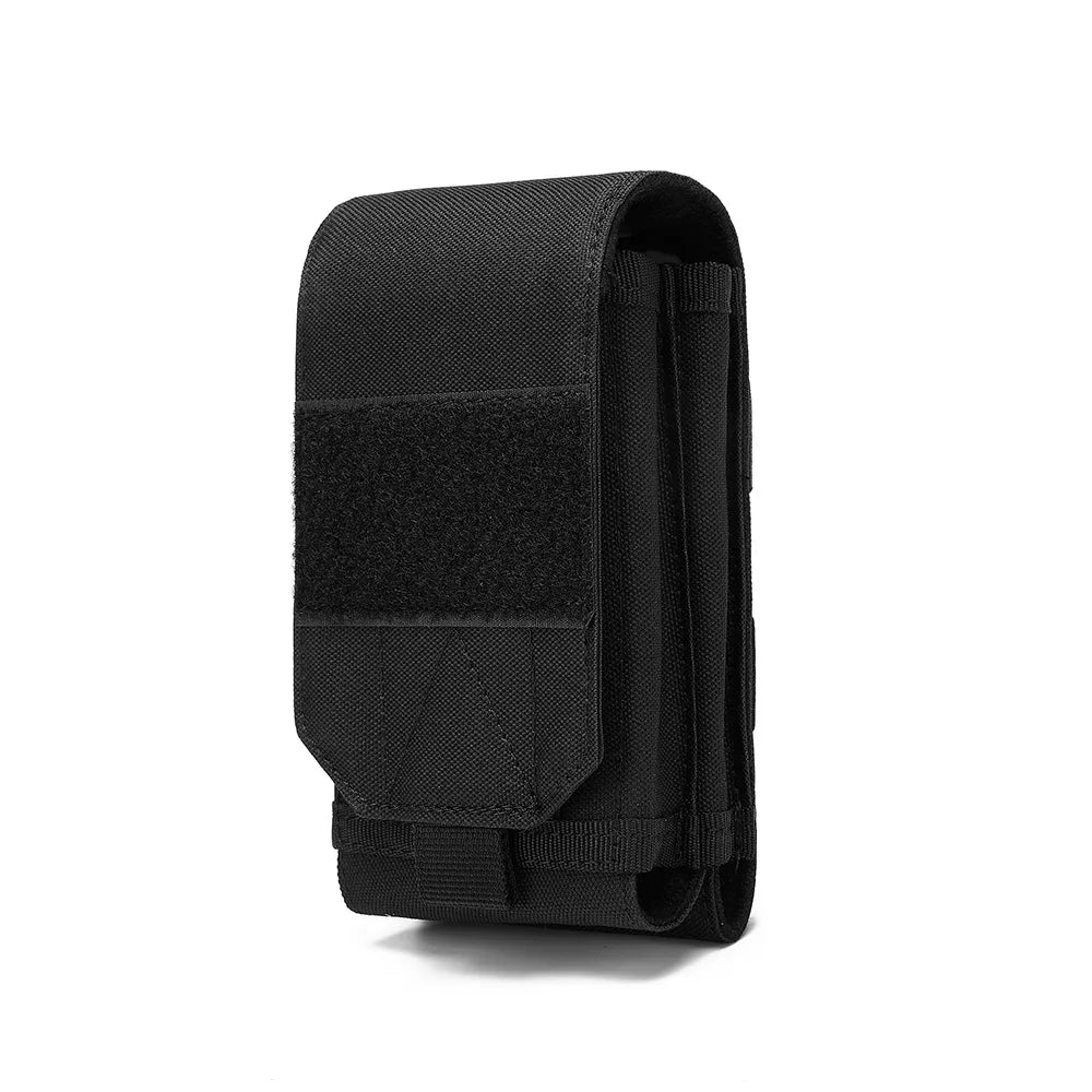 Double Molle Laser Cell Phone Pouch Tactical Belt EDC Pouch Holder Waist Accessories Bag Outdoor Camping Mobile Phone Pack Bag