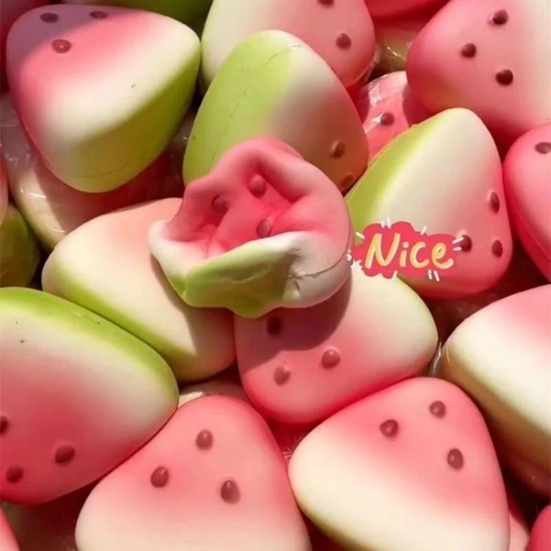 Cute Watermelon Squishy Fidget Toy | Slow Rebound Stress Relief Squeeze Toy
