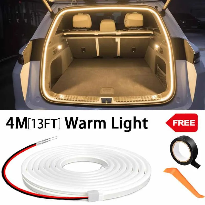 Automatic LED Car Trunk Light Strip for Cargo Area Lighting