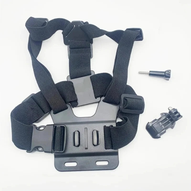 Chest Mount Strap for First Person Shooting, Sports Camera Phone Holder Outdoor Cycling Live Streaming Accessory