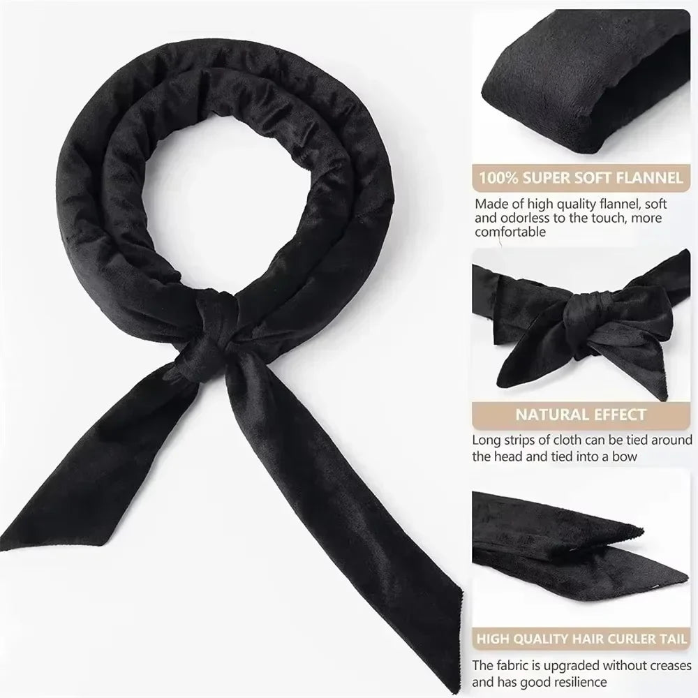 Heatless Curling Rod Headband – Satin No Heat Hair Curler