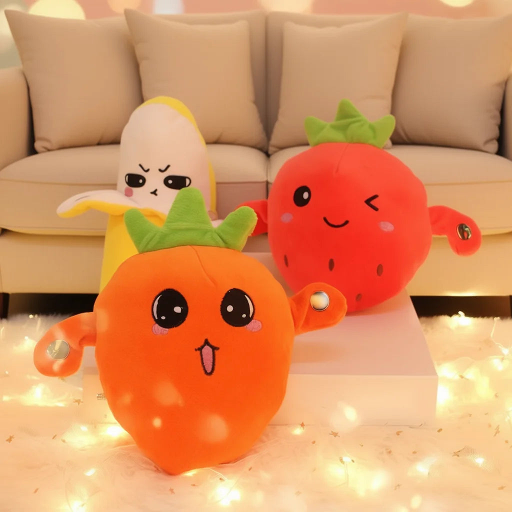 GiggleGroove™ Fruit Toy 🍉🎤 — Music, Play & Cuddles